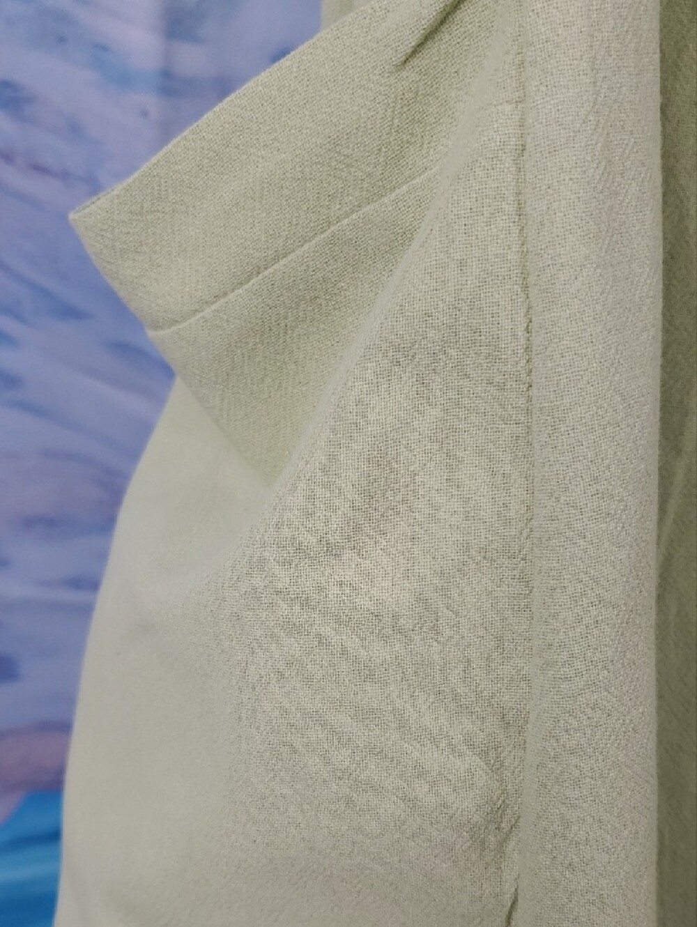 Sleeveless Maxi Linen Blend Dress in Lime Green - Picture 4 of 14